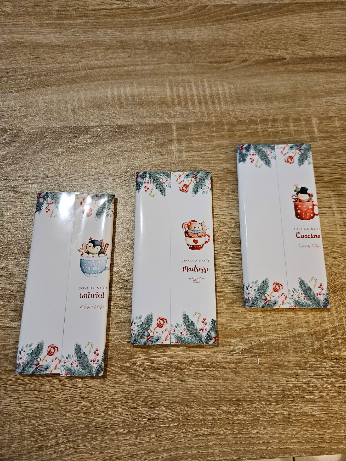 Tablette de chocolat personnalisées