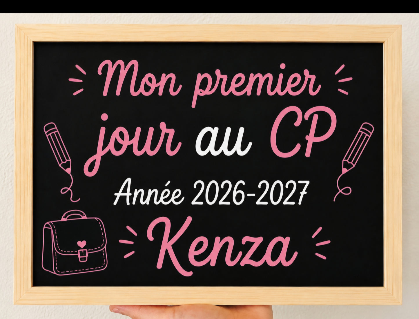 Ardoise personnalisée