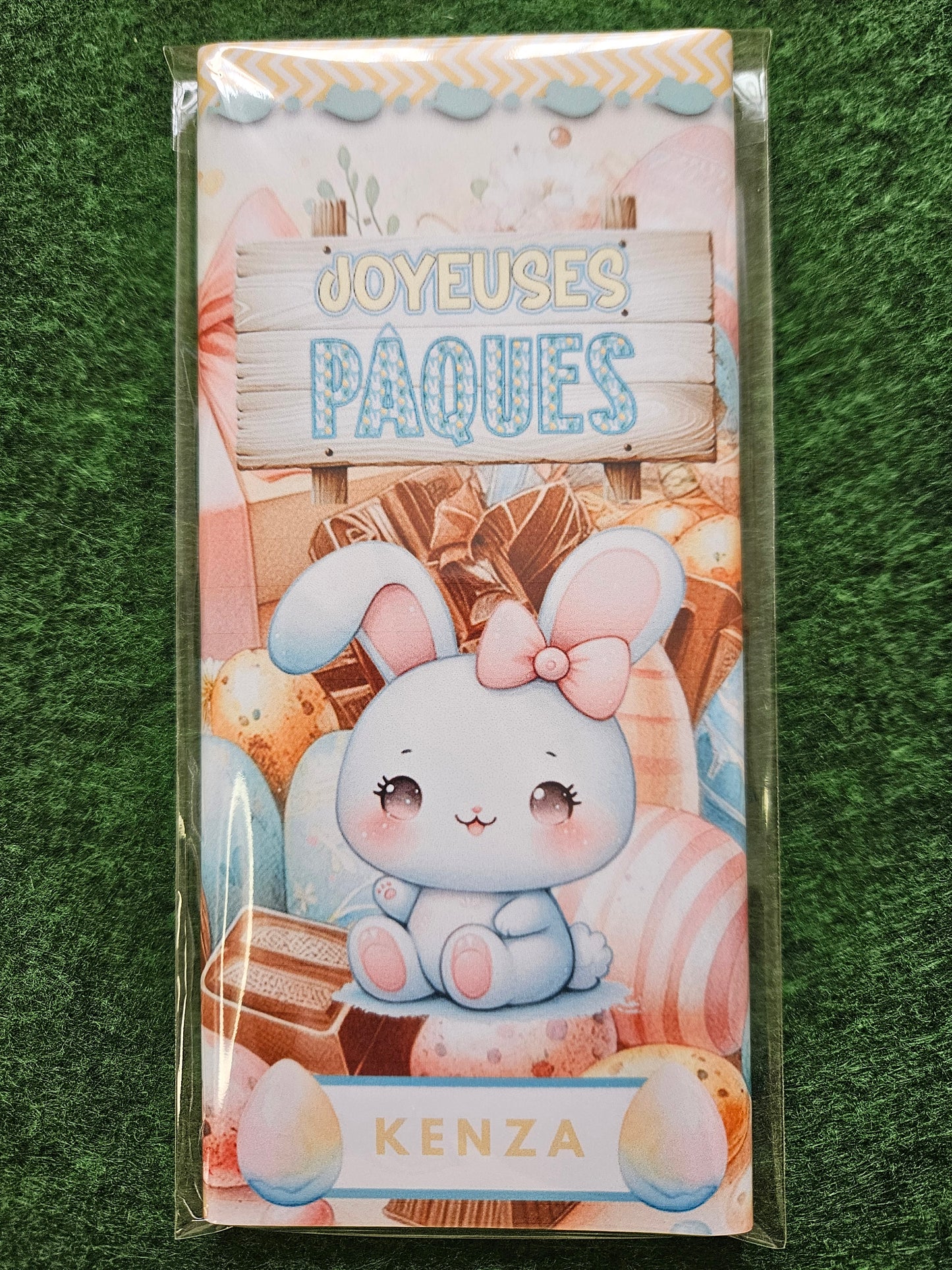 Tablette chocolat Pâques à personnalisée