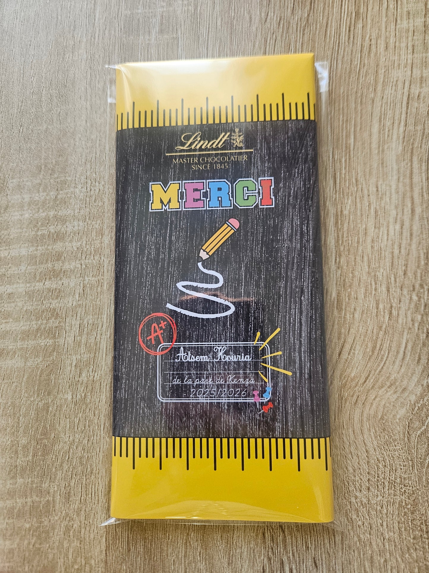 Tablette de chocolat personnalisées