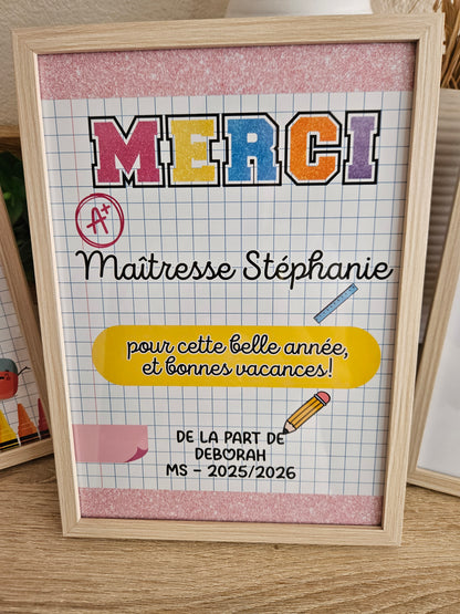 Cadres personnalisée A4